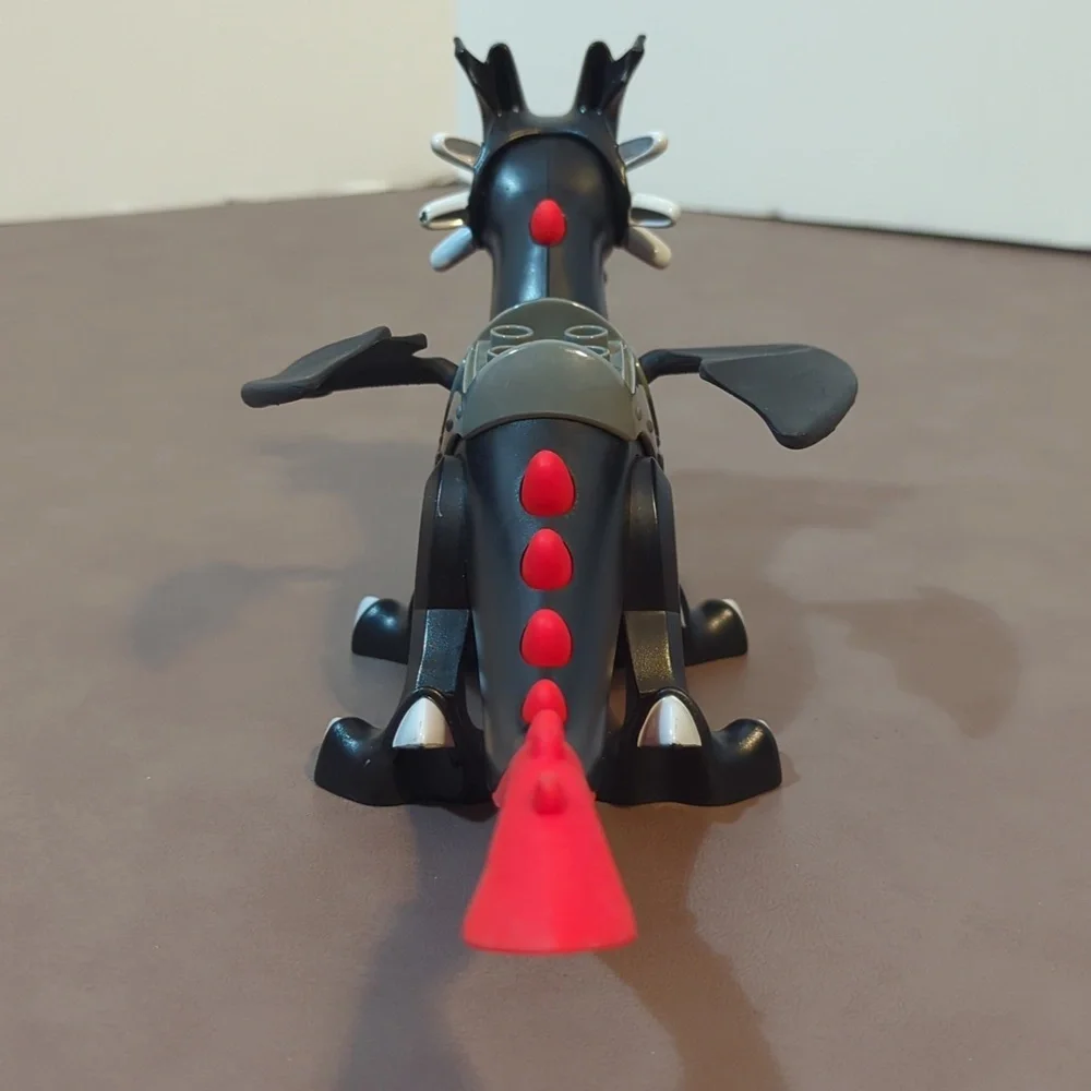 2004 Lego Duplo Black Red White Dragon Castle Black Dragon Set 4784 Articulate